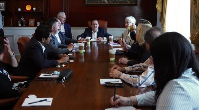 PRESIDENTE DEL SENADO RECIBE VISITA DE LA VICEPRESIDENTA DE LA CÁMARA FEDERAL