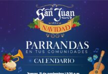 INICIAN LOS ENCENDIDOS NAVIDEÑOS EN LAS COMUNIDADES DE SAN JUAN