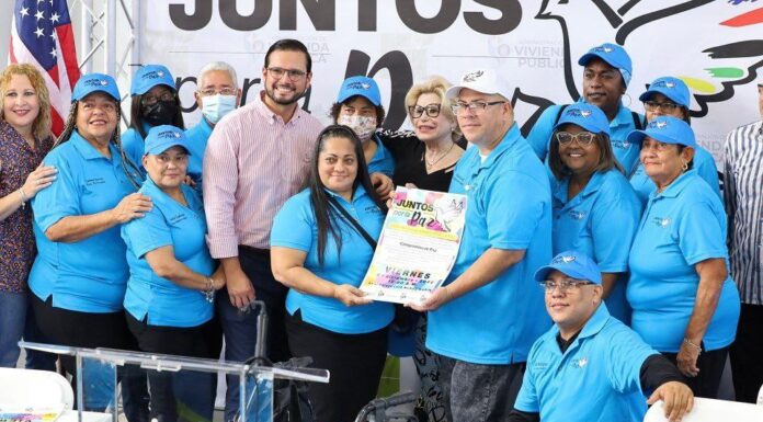 SE UNEN RESIDENTES DE VIVIENDA PÚBLICA POR LA PAZ PARA PUERTO RICO